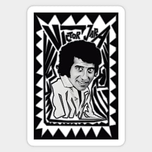 Victor Jara in Black and White Magnet
